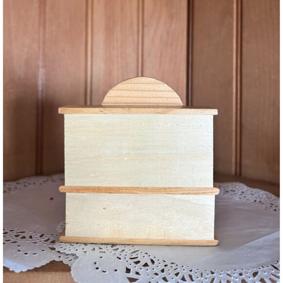 Miniature Vintage Wooden Display Cabinet Accessory Dollhouse Funiture Firehouse - Picture 3 of 5